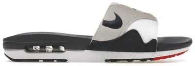 Imagen del producto de Nike Air Max 1 Slide, color Obsidian y University Red, talla EU 44