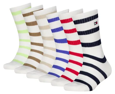 Productafbeelding van Tommy Hilfiger TH KIDS sokken, 6-pack, Breton-stijl, gemaakt van gerecycled materiaal