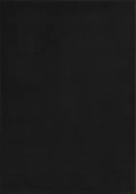 Produktbild von Hochflor Shaggy Teppich Wohnzimmer Langflor Einfarbig Uni Schwarz