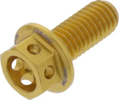 Produktbild von Schraube JMP 6 Kant Bolt M5x0,8mm 12mm Aluminium Racing gold