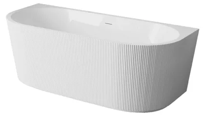 Obrázok produktu pre BALNEO prístenná vaňa VIVA 170 × 80 cm v bielej farbe rebrovaný No Rim
