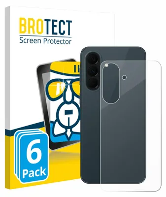 Produktbild von 6x BROTECT Schutzglas für Samsung Galaxy A37 5G (Rückseite) Schutzfolie Panzer Folie Glas Display Schutz klar