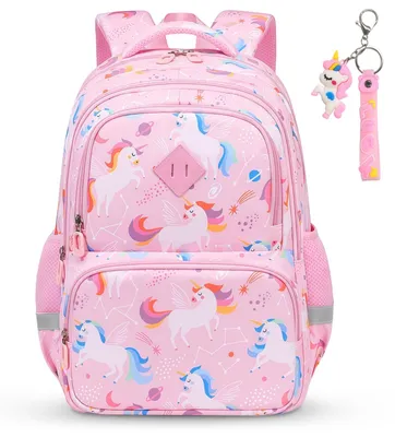 Immagine prodotto di Zaino a forma di unicorno rosa per bambini