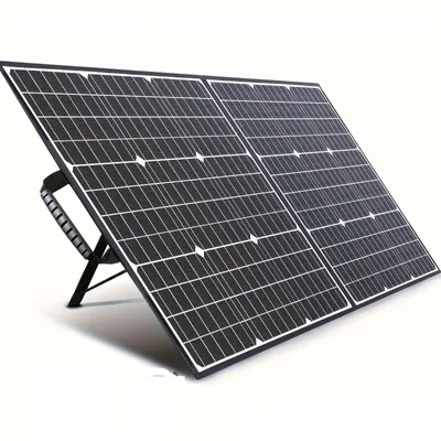Imagen del producto de Cargador solar portátil - Panel solar plegable - Cargador solar móvil - Batería externa solar para actividades al aire libre