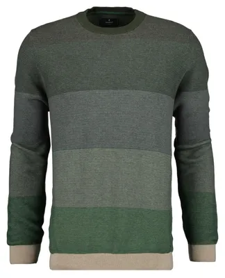 Ragman Pullover Strickpullover gestreift in grün
