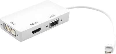 Immagine prodotto di Techly IADAP-MDP-COMBOF12 Techly Adapter 3 in 1mini DisplayPort to HDMI/DVI/VGA