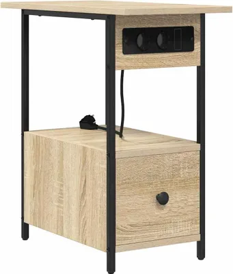 Produktbild von vidaXL Nachttisch Sonoma-Eiche 60 x 30 x 61 cm Holzwerkstoff