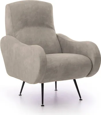Immagine prodotto di Lasnigo - Poltrona, 70x100x98h cm Grigio Tortora, Braccioli  Italy