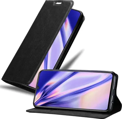 Produktbild von Cadorabo Hülle für Vivo X21s Schutz Hülle in Schwarz Handyhülle Etui Case Cover Magnetverschluss