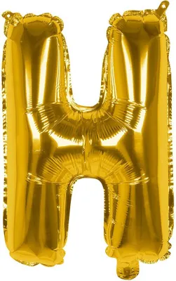 Produktbild von Folienballon H gold 36 cm
