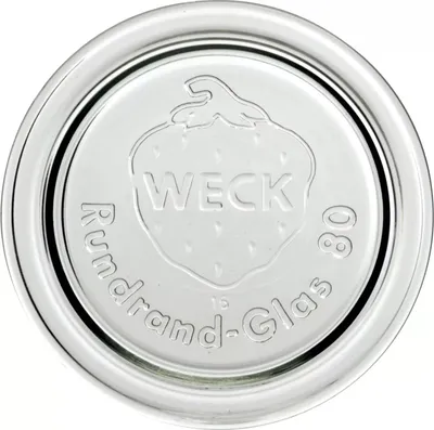 Produktbild von WECK Ersatzdeckel klar, ø: 80 mm, 30x