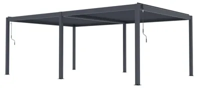 Obrázok produktu pre Bioklimatická pergola G21 Austin Premium 6x4 m, antracitová hliníková