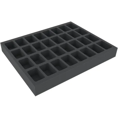 Zdjęcie produktu dla Wkładka z pianki do figurek z jajek-niespodzianek z 32 przegródkami