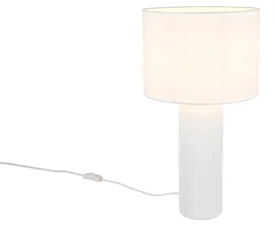 Produktbild von Reality Leuchten Tischleuchte BLAIR DH 28x51 cm weiß Tischlampe