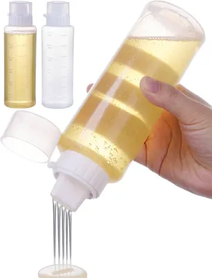 Immagine prodotto di Flacone dosatore in plastica da 350 ml, confezione da 2, per salse