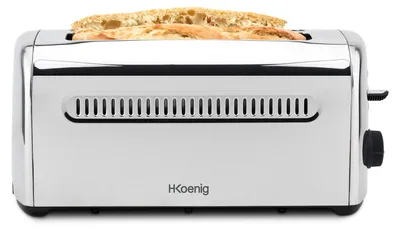 Image de H.Koenig TOAS32 Grille-pain 4 tranches, inox..