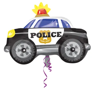 Produktbild von Amscan Folienballon - Polizeiauto standard shape