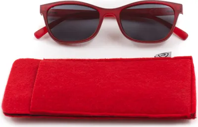 Produktbild von B&S READY READER PLASTIC CATEYE RED +2.0 | Stilvolle Lesebrille