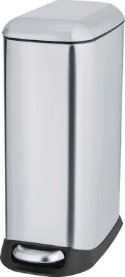 Produktbild von WENKO Treteimer Mod. Design 12 L, Easy-Close, Edelstahl, mit herausnehmbarem Einsatz