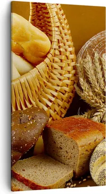 Produktbild von Bild auf Leinwand - Leinwandbild - Bäckerei Brot Essen - 45x80cm - Wand Bild - Wanddeko - Wandbilder - Leinwanddruck - Bilder - Kunstdruck - Wanddekoration - Leinwand bilder - Wandkunst - PA45x80-2309