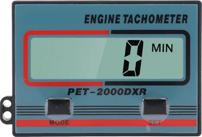 Image de Tachymètre digital à induction pour tronçonneuse Affichage LCD Etanchéité IP65 Tachymètre pour moteur 2 temps 4 temps