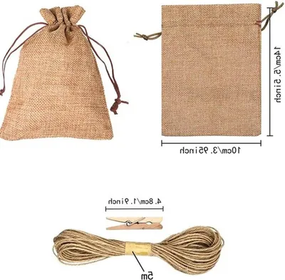 Bunte Jute Candy Bags für, Hauptbild