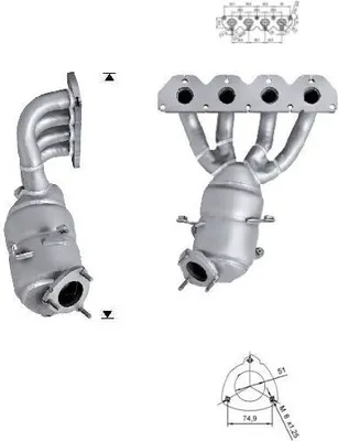 Produktbild von VEGAZ Katalysator Kat für OPEL ZAFIRA B (A05) Euro 5/Euro 6 OK-340