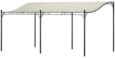 Produktbild von Outsunny Anbaupavillon Pergola mit Dach Wasserabweisend Pavillon Vordach