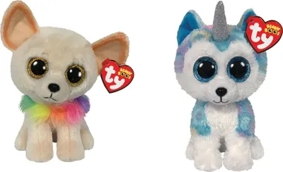 Produktbild von Ty - Stofftiere - Beanie Boo's - Chewey Chihuahua & Helena Husky