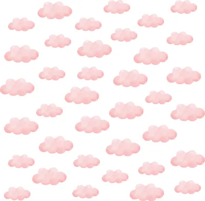 Image de Muralo Set de stickers muraux ROSA WOLEN Br. 120cm x Hö. 60cm - Set de stickers muraux pour chambre d'enfant