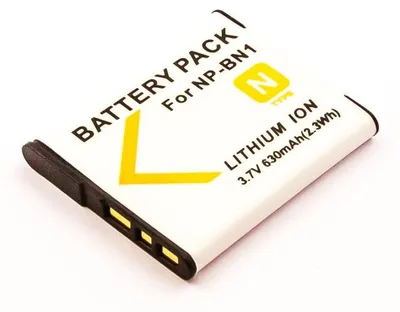 Produktbild von Akku für SONY CYBERSCHOT ersetzt NP-BN1, NP-BN 3,7V 630mAh