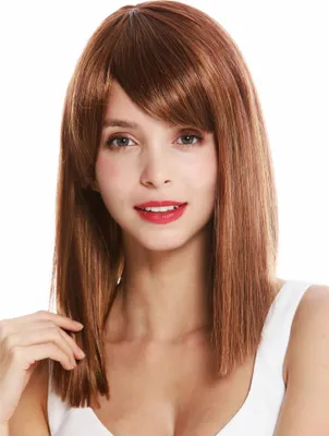 Produktbild von WIG ME UP Perücke schulterlang glatt dunkler Rotblond Mix VK-5-29H27C