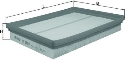 Image de MAHLE ORIGINAL Filtre à air LX 3694