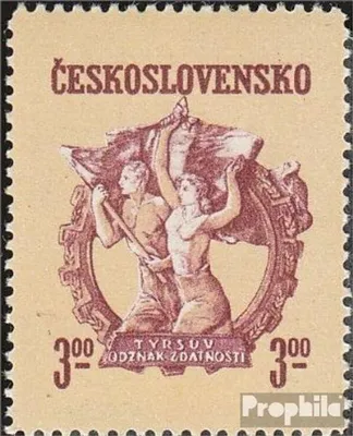 Produktbild von Briefmarken Tschechoslowakei 1950 Mi 606 postfrisch Ski