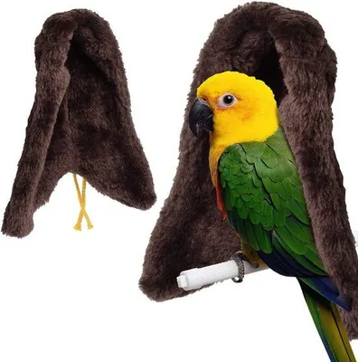 Imagen del producto de Nido de plástico para pájaros, color marrón, para jaulas pequeñas, 15 cm