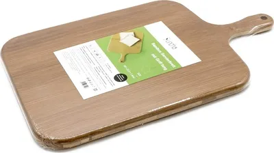 Produktbild von SUNCHA Bambusbrett - geformt aus ganzen Bambusrohren - mit Griff extra lang Serviebrett Snackbrett Frühstücksbrett Brett Bambus 120×400×140mm