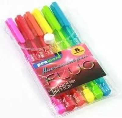 Obrázok produktu pre Długopis z sześcioma kolorami fluo