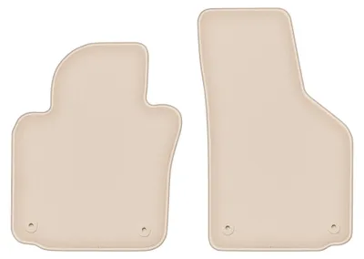 Obrázek produktu pro Přední velurové koberce pro: Volkswagen Eos 2005-2015 (kabriolet) – 2 ks, béžové, na míru – Wielganizator FORTUNA