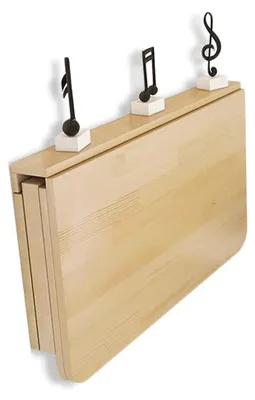 Zdjęcie produktu dla Stół składany ścienny z litego drewna - Wymiary 80 x 50 x 33 cm