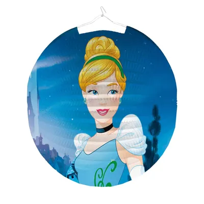 Image de Disney Princess - Cendrillon et Raiponce - Lanterne ronde 25cm
