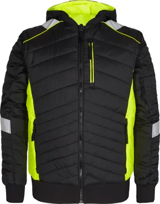 Produktbild von F. Engel Cargo Steppjacke, Schwarz/Gelb, Gr. XL