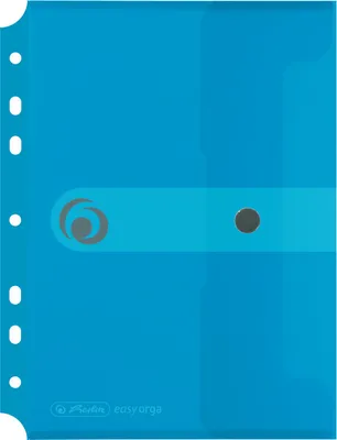 Produktbild von Herlitz Dokumententasche zum Abheften / Dokumentenmappe / A5 / transparent blau