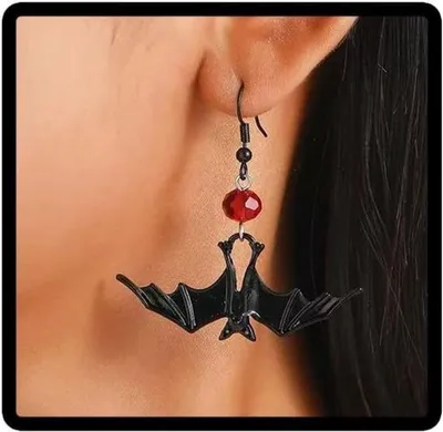 Halloween Ohrringe mit Kürbis, Spinne und Fledermaus - Gothic Schmuck - Accessoires für Halloween Kostüm - Frauen