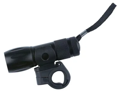 Image de Dunlop - Lampe avant de vélo - Lampe de poche - LED - Noir