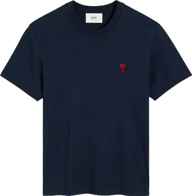 Produktbild von AMI Herz-Logo-T-Shirt, Marineblau – Größe M