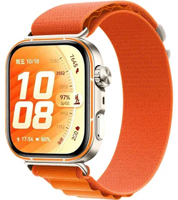 Produktbild von Armband für Huawei Watch Fit 5 Pro /5/4 Pro/4/3, Tech-Protect Nylon Pro, Orange