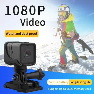 Obrázek produktu pro 1080P Multifunkční cyklistická kamera Cyklistika Venkovní WiFi Sport Vodotěsná Vestavěná baterie se stojánkem pro