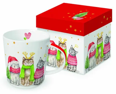Produktbild von PPD Sacred Cats Trend Mug, in Geschenkbox, Tasse , Becher, New Bone China, 400 ml, 360303418