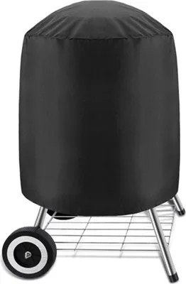 Obrázek produktu pro Kulatý kryt na gril, kryt na kotlový gril vhodný pro kotlové grily Weber na dřevěné uhlí, kopulovitý kryt na udírnu, kryt na gril 76 x 91 cm
