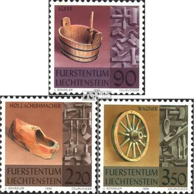 Produktbild von Briefmarken Liechtenstein 1998 Mi 1180-1182 (kompl.Ausg.) gestempelt Altes Handwerk (I)